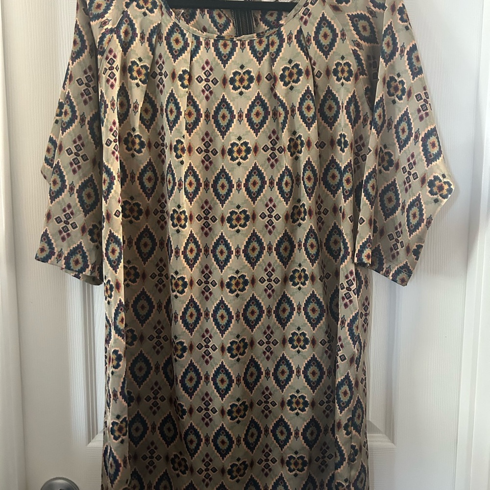 Patterned Tunic Dress